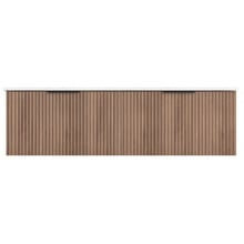 Reedon 1500mm Woodgrain Wall Hung Double Vanity with Ceramic Countertop